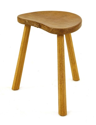 Lot 84 - A Robert 'Mouseman' Thompson oak stool