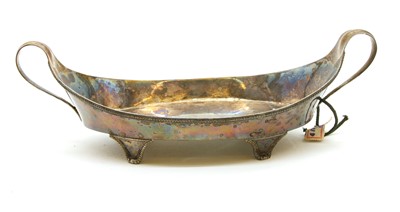 Lot 317 - A George III silver twin handled dish or snuffers tray