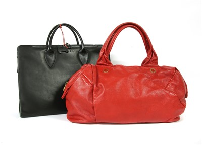 Lot 214 - A Marc by Marc Jacobs red leather Hobo bag