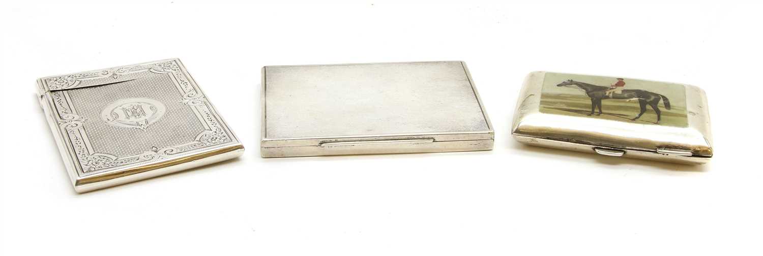 Lot 278 - A Victorian silver card case