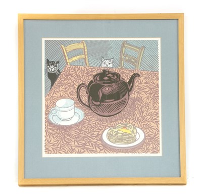 Lot 588 - Richard Bawden. 'TEA FOR TWO'