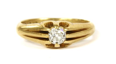 Lot 96 - An 18ct gold single stone diamond ring