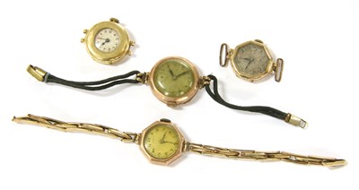 Lot 93 - An 18ct gold mechanical wristwatch