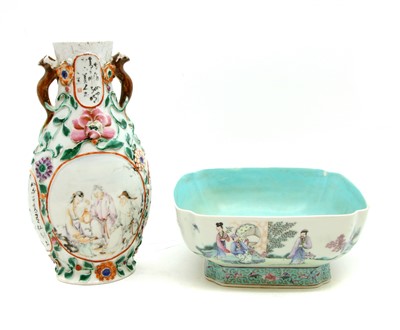 Lot 515 - A Chinese bowl and vase