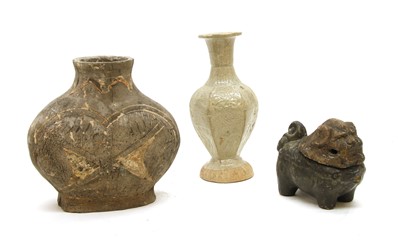 Lot 361 - Three ancient Chinese pottery vessels