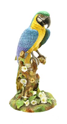 Lot 377 - A Royal Crown Derby model of a parrot