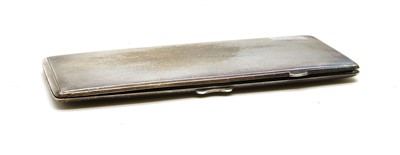 Lot 282 - An engine turned silver cigarette case