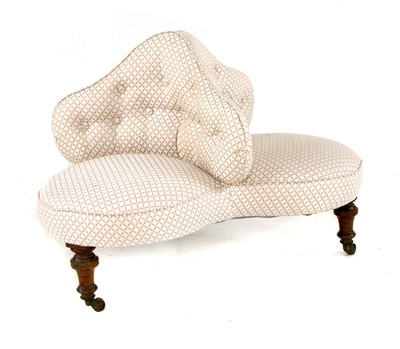 Lot 665 - A Victorian conversation seat