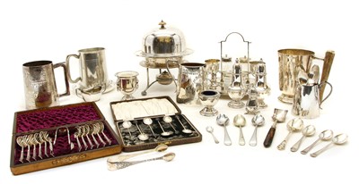 Lot 307 - A collection of silver and plate