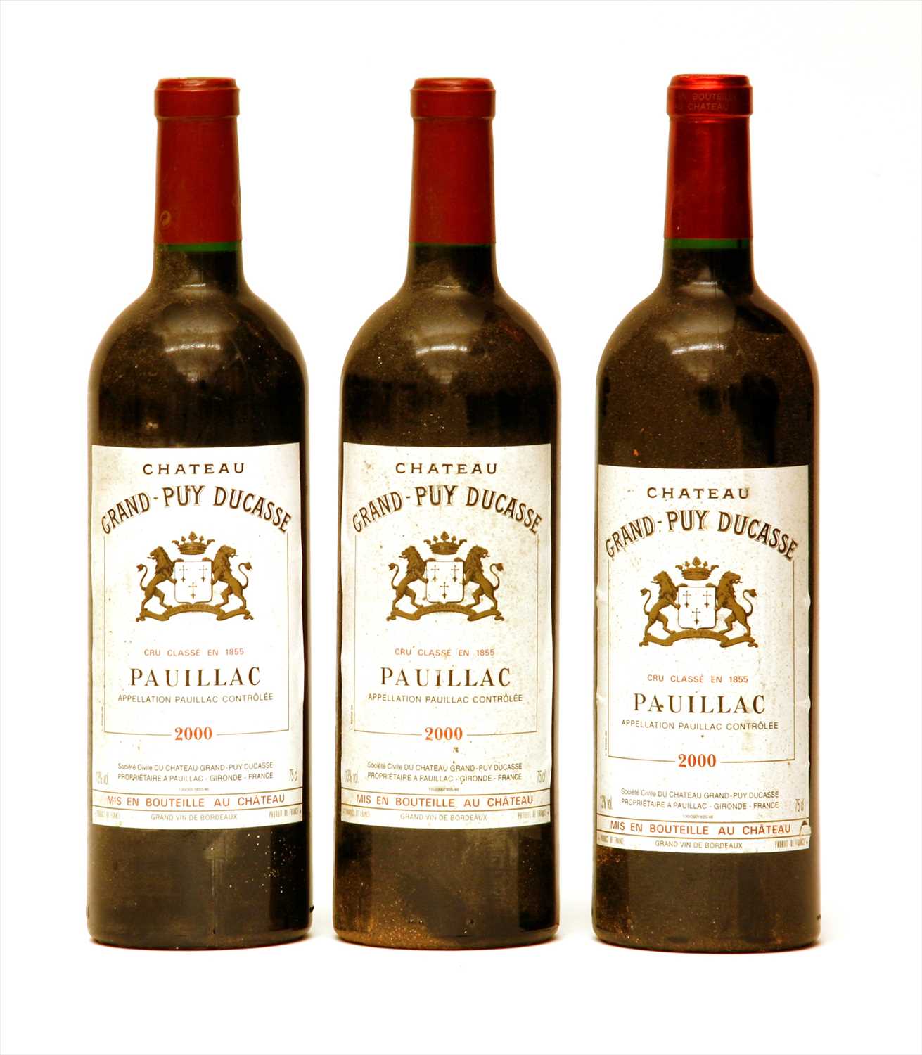 Lot 251 - Chateau Grand-Puy Ducasse, Pauillac, 5th growth, 2000, three bottles