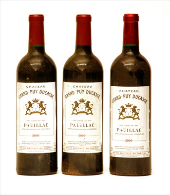 Lot 251 - Chateau Grand-Puy Ducasse, Pauillac, 5th growth, 2000, three bottles