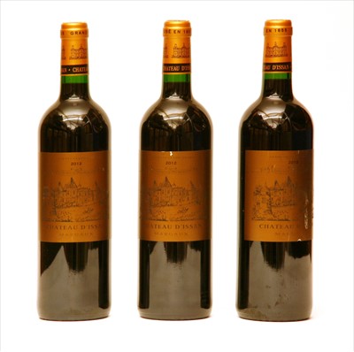 Lot 252 - Chateau d'Issan, Margaux, 3rd growth, 2012, three bottles