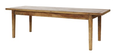 Lot 583 - A walnut refectory table