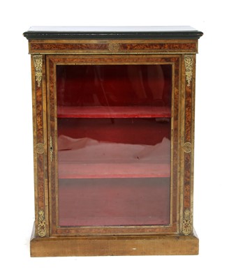 Lot 671 - A Victorian Amboyna and inlaid pier cabinet