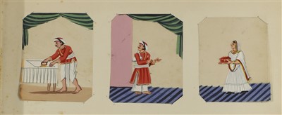 Lot 150 - An album of Indian Mica watercolours and gouaches