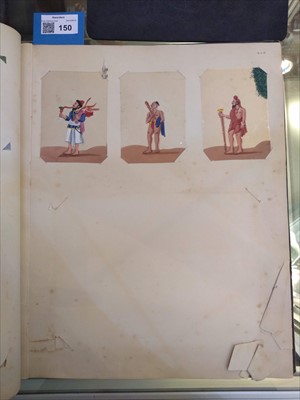 Lot 150 - An album of Indian Mica watercolours and gouaches