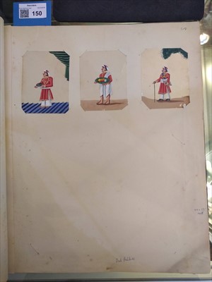 Lot 150 - An album of Indian Mica watercolours and gouaches