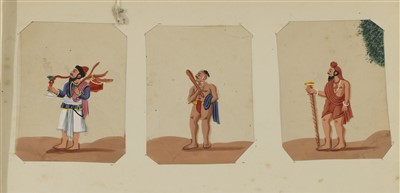 Lot 150 - An album of Indian Mica watercolours and gouaches