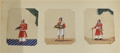 Lot 150 - An album of Indian Mica watercolours and gouaches