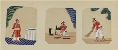 Lot 150 - An album of Indian Mica watercolours and gouaches