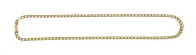 Lot 50 - A 9ct gold hollow curb link chain