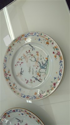 Lot 452 - A pair of Chinese famille rose plates
