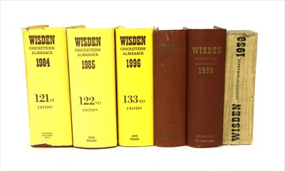 Lot 250 - John Wisden's Cricketers' Almanack: 74 Volumes