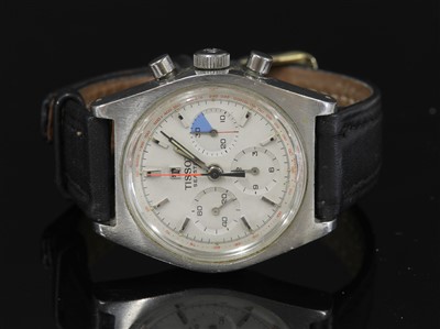 Lot 619 - A gentlemen's stainless steel Tissot Seastar Chronograph automatic strap watch, c.1970