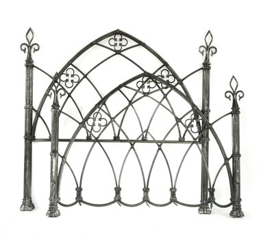 Lot 1699 - A Gothic inspired double bedstead