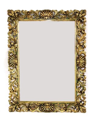Lot 483 - A gilt framed wall mirror