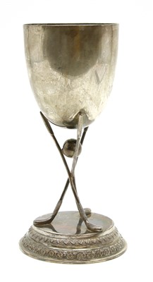 Lot 407 - An Indian silver goblet