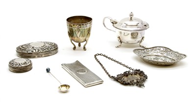 Lot 78 - A quantity of mixed 925 and continental silver