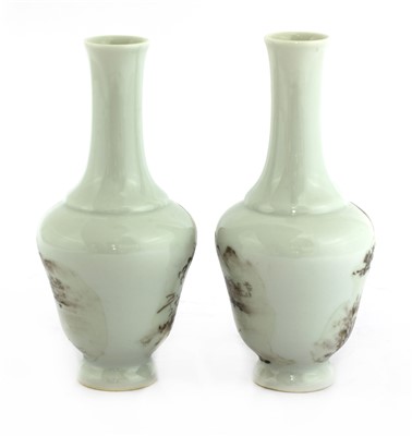 Lot 301 - Two Chinese porcelain vases