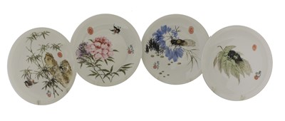Lot 460 - A collection of four Chinese porcelain dishes