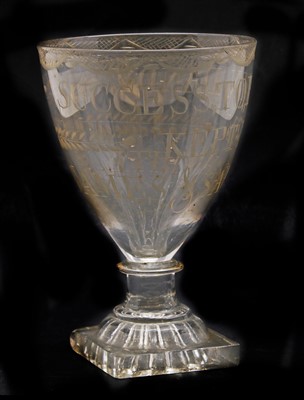 Lot 212 - A late 18th century glass rummer