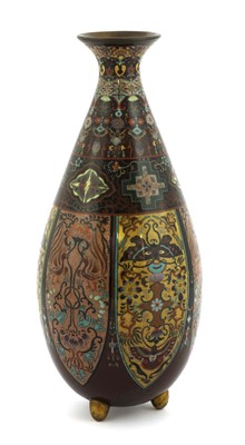 Lot 530 - A Japanese cloisonné vase