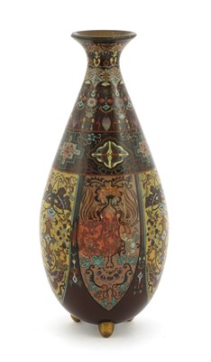 Lot 530 - A Japanese cloisonné vase