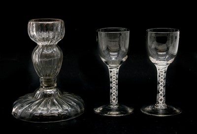 Lot 207 - A pair of 18th century drinking glasses c1770
