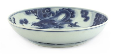 Lot 25 - A Chinese blue and white plate
