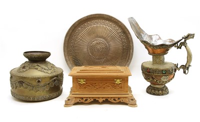 Lot 334 - A collection of Eastern metalware