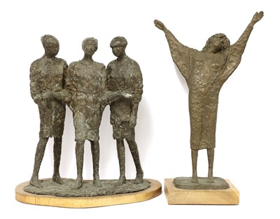 Lot 670 - Joanne Brogden (1929 -2013) Morning bronze...