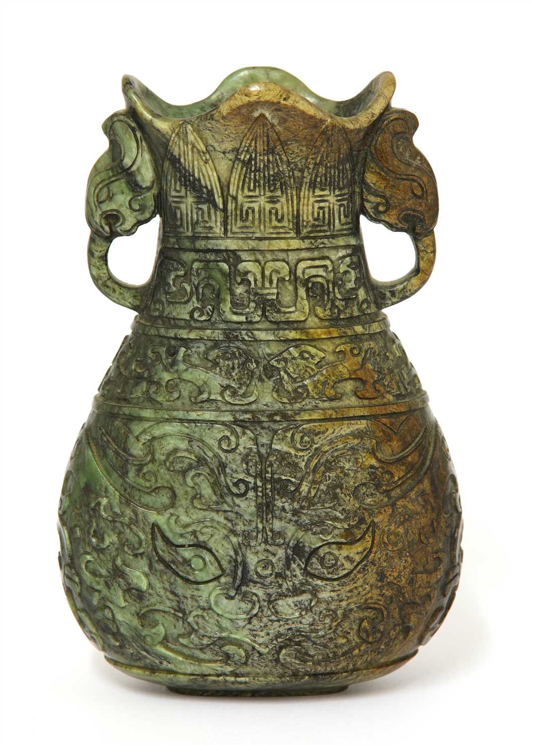 Lot 203 - A Chinese jade vase