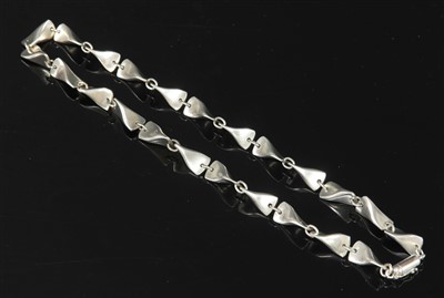 Lot 278 - A sterling silver necklace by Georg Jensen, c.1960
