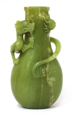 Lot 467 - A Chinese jade vase