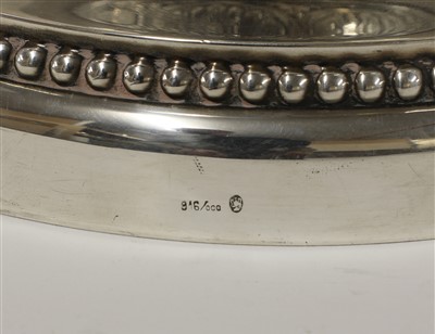 Lot 83 - A Spanish silver two-handled trophy of large size