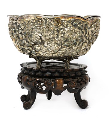 Lot 127A - A Japanese silver bowl