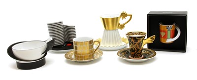 Lot 306 - Rosenthal studio line cups and saucers various designers