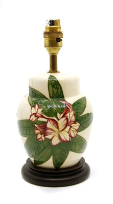 Lot 227 - A Moorcroft trial piece table lamp