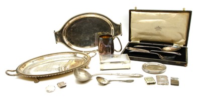 Lot 183 - A collection of silver and plated items