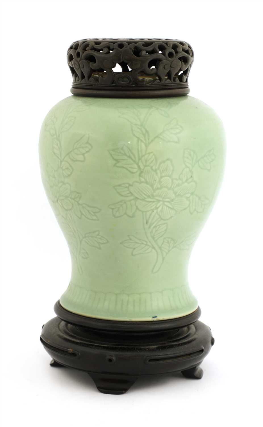 Lot 64 - A Chinese celadon vase